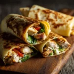 Crunchy Crispy Air Fryer Chicken & Mozzarella Wraps