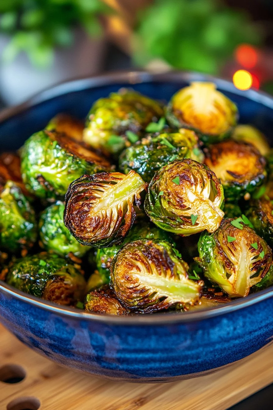 Garlic Roasted Brussels Sprouts