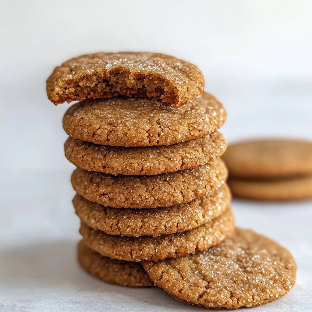 Easy 3 ingredient brown sugar cookies on a plate