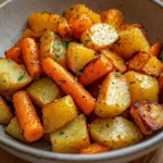 Easy Roasted Potatoes and Carrots