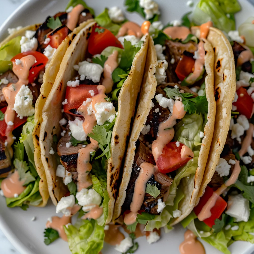 Fire-Grilled Venison Tacos with Creamy Chipotle Drizzle