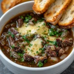 French Onion Beef Short Rib Soup