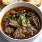 French Onion Beef Short Rib Soup