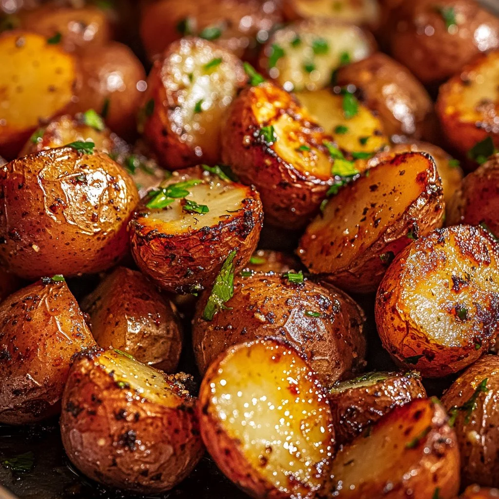 Garlic Herb Parmesan Roasted Red Potatoes