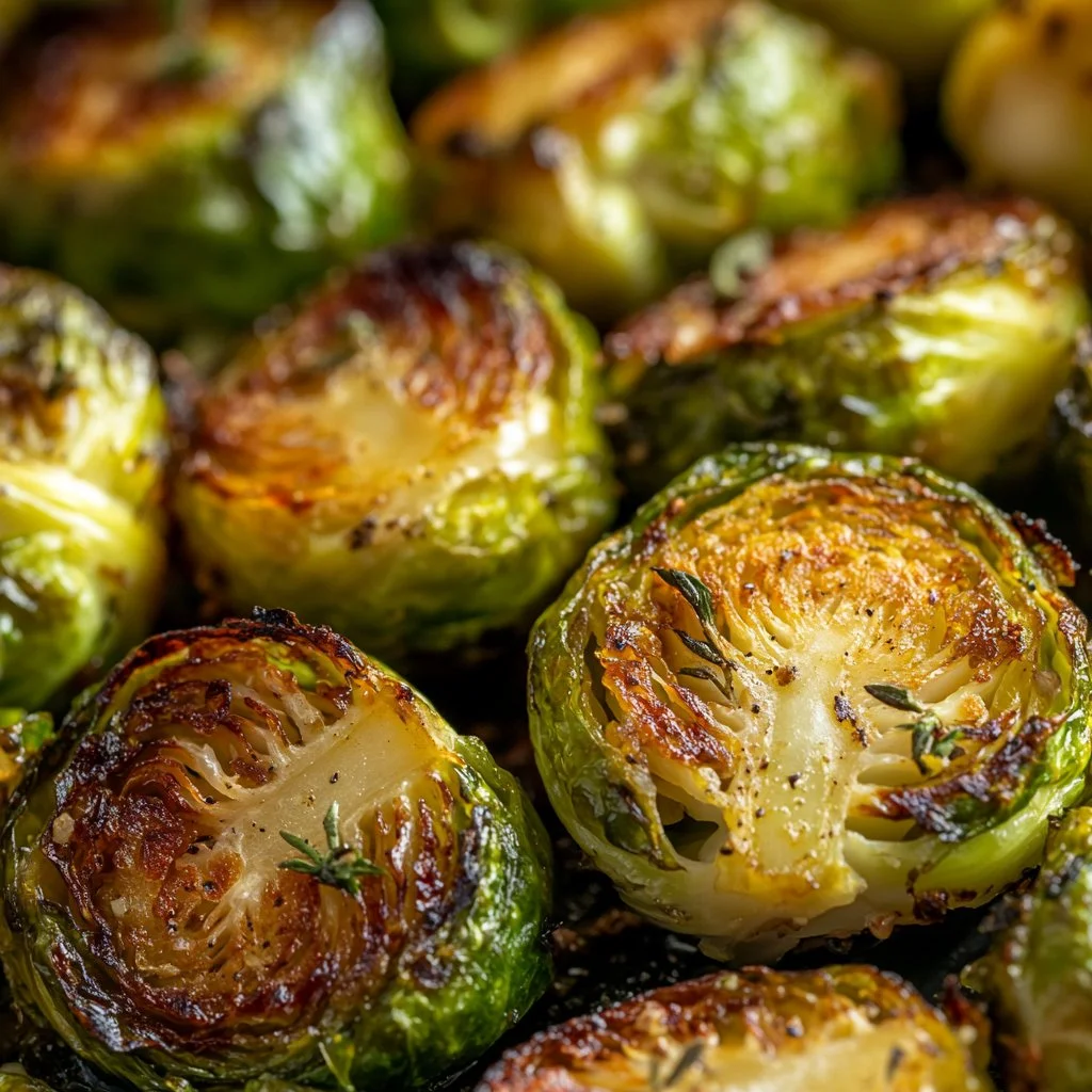 Garlic Roasted Brussels Sprouts