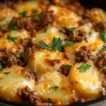 Hobo Casserole with Ground Beef & Potatoes