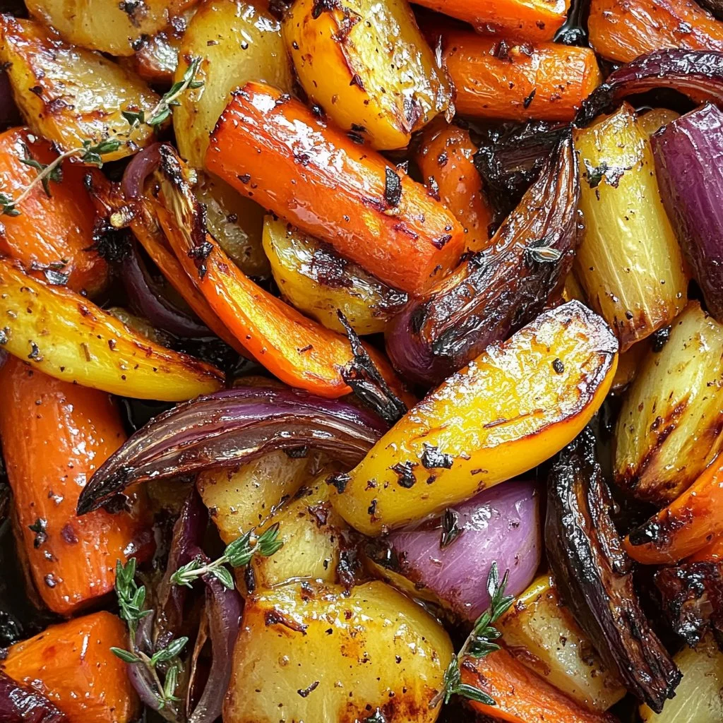 Honey Balsamic Roasted Vegetables