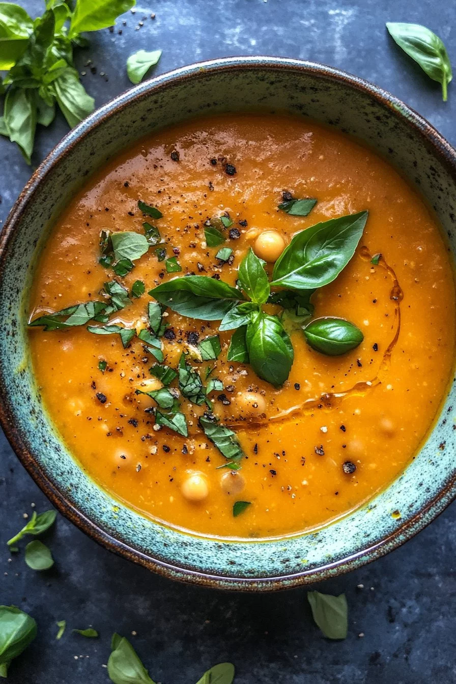 Garlic Chickpea Soup