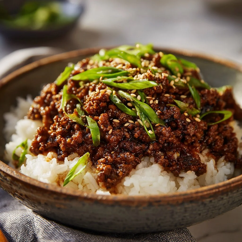 Korean Ground Beef Bowl