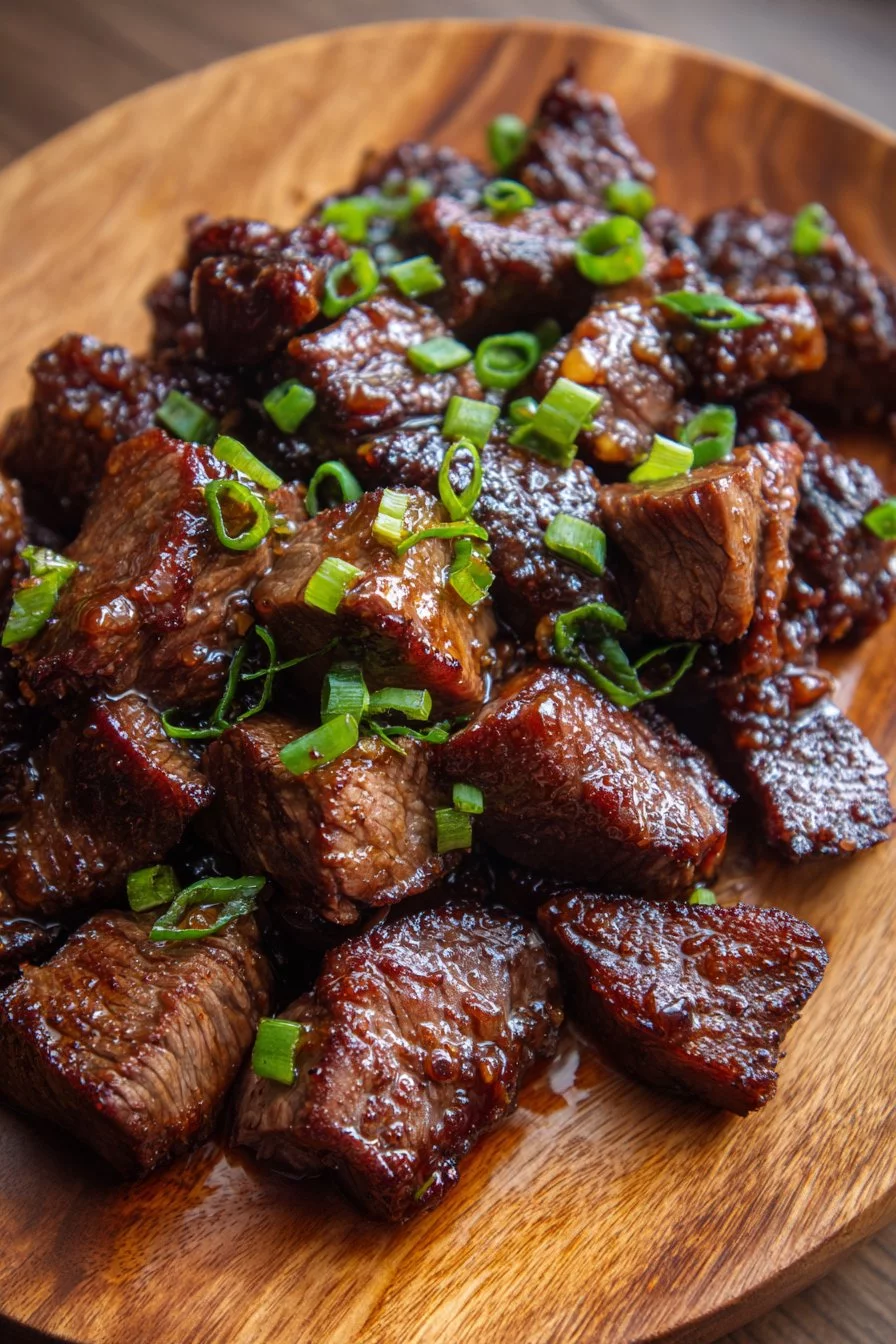 Sweet and Sticky Steak Bites