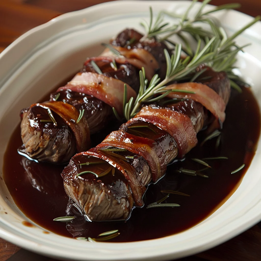 Maple Syrup Glazed, Bacon-Wrapped Venison Tenderloins: Irresistibly Juicy Delight
