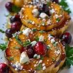Maple Toasted Butternut Medallions With Cranberry Feta Bliss