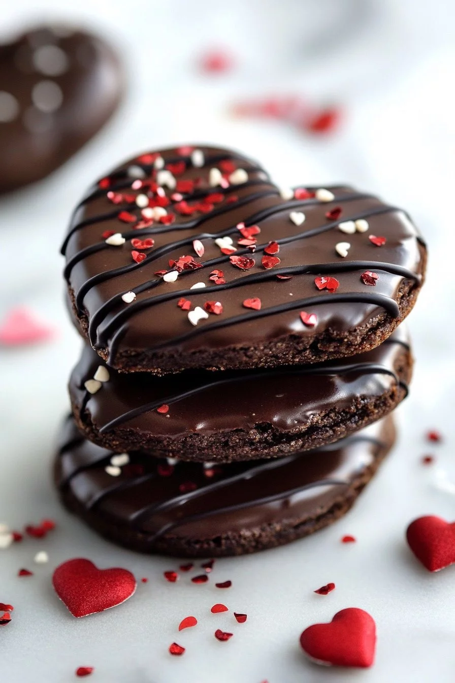 Valentine Ganache Cookies