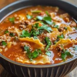 One Pot Lasagna Soup