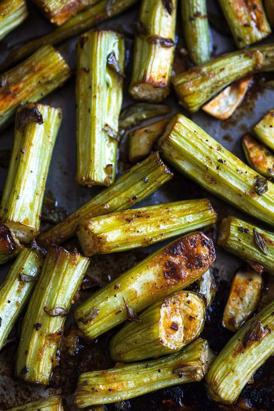 Garlic Roasted Okra