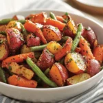 Roasted Baby Potatoes and Carrots with Green Beans