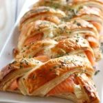 Salmon & Boursin Puff Pastry Braid