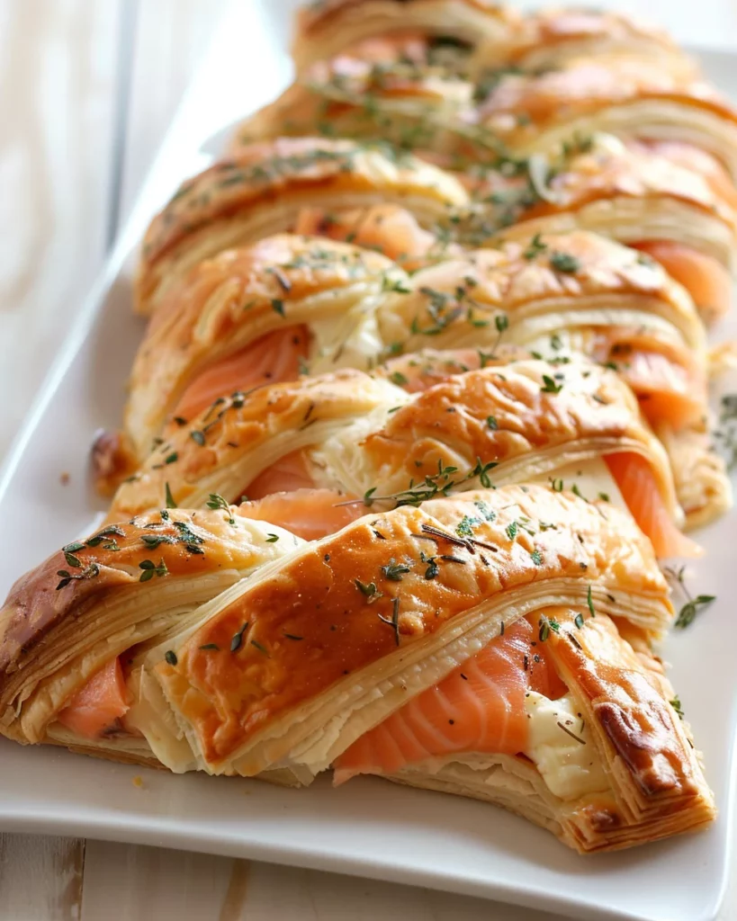 Salmon & Boursin Puff Pastry Braid: Irresistible Gourmet Delight