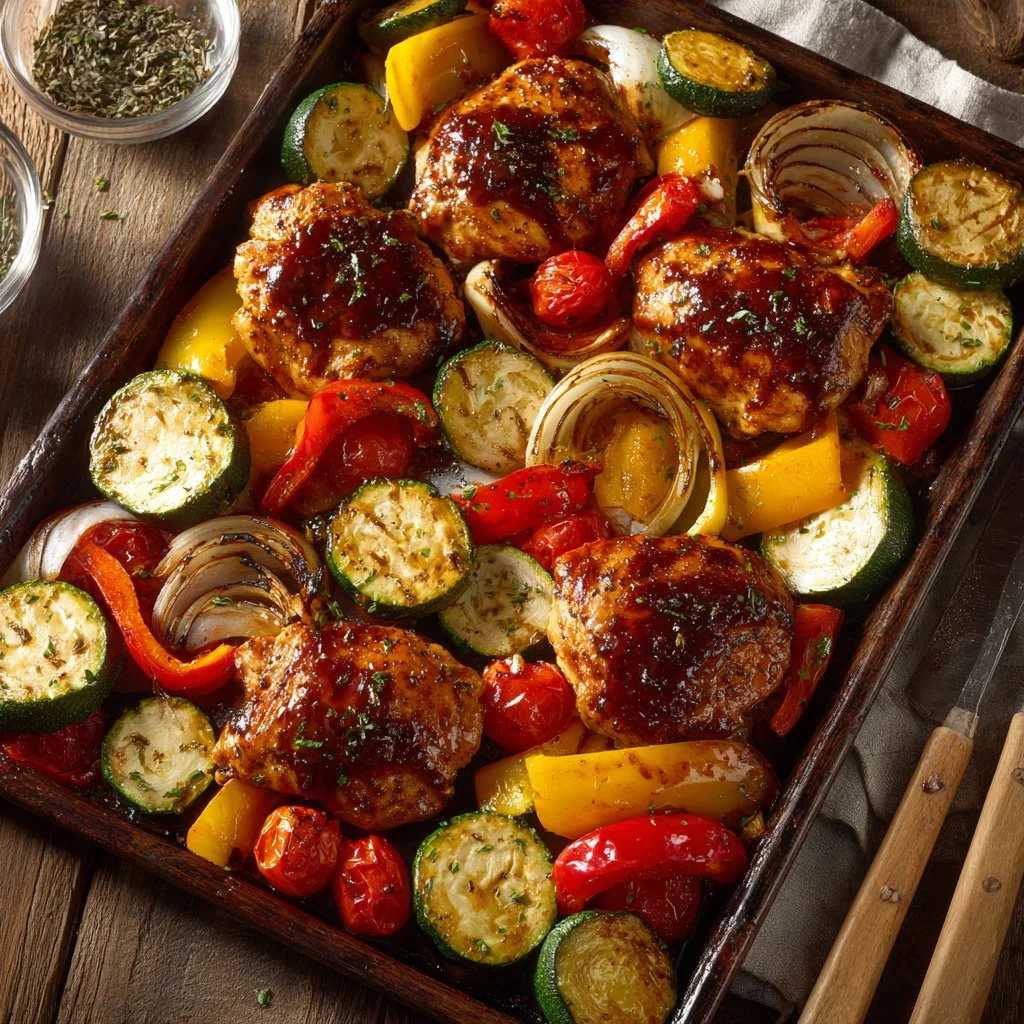 Sheet Pan Balsamic Glazed Chicken