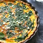 Spinach and Feta Crustless Quiche