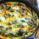 Spinach and Mushroom Crustless Frittata Recipe