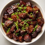 Sweet and Sticky Steak Bites
