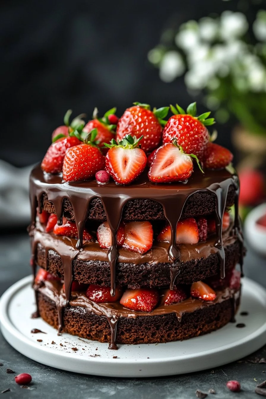 Strawberry Chocolate Cake
