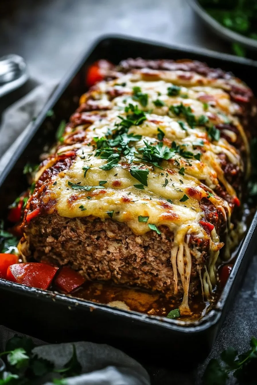 Classic Philly Cheesesteak Meatloaf