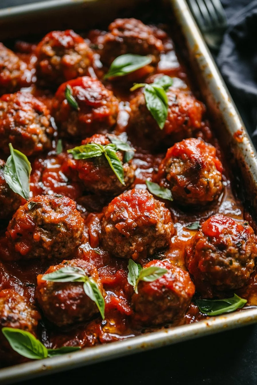 Quick & Easy Baked Meatballs