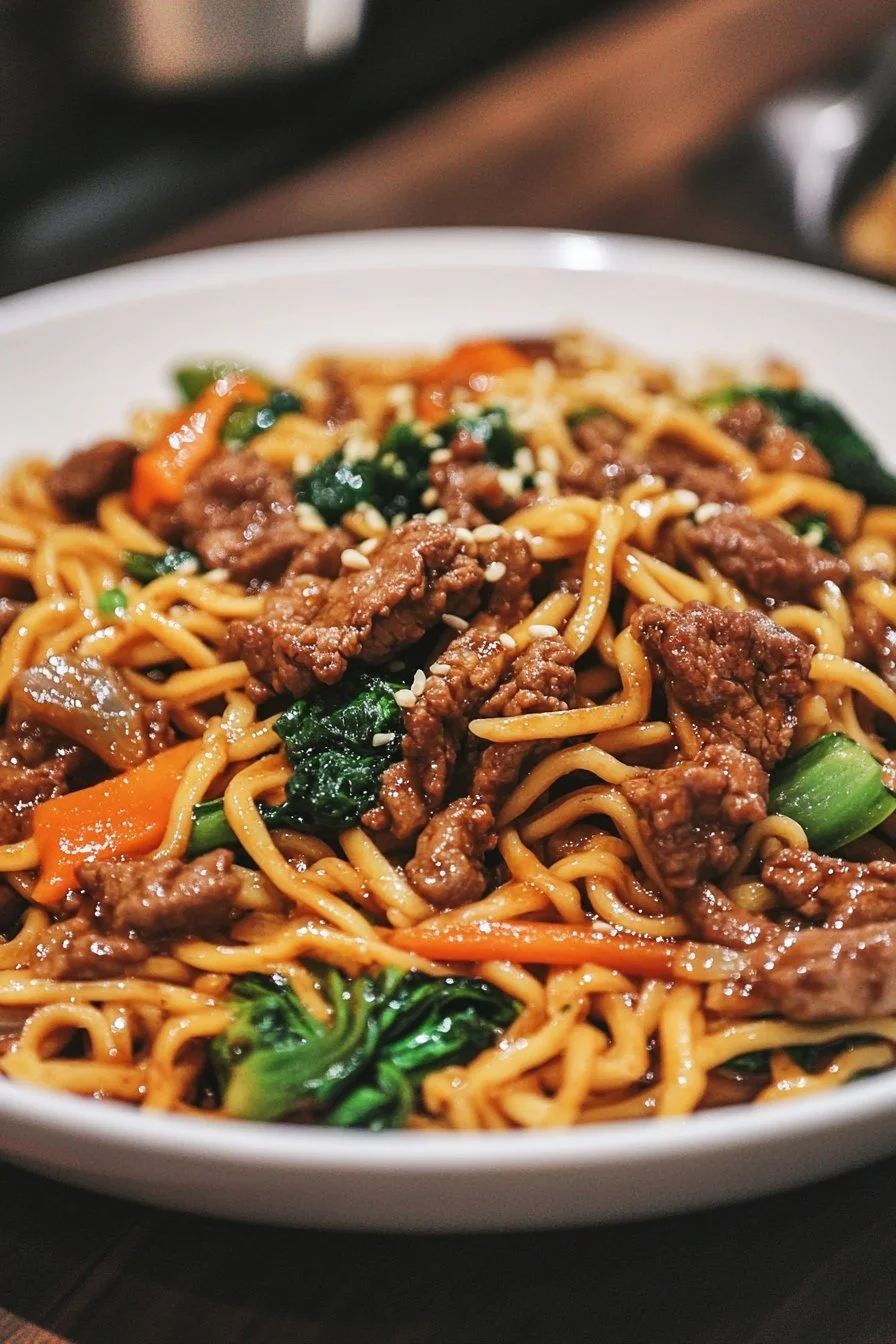 Simple Beef and Noodles