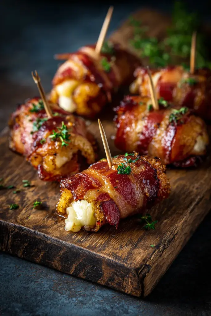 Bacon-Wrapped Cheese Appetizers