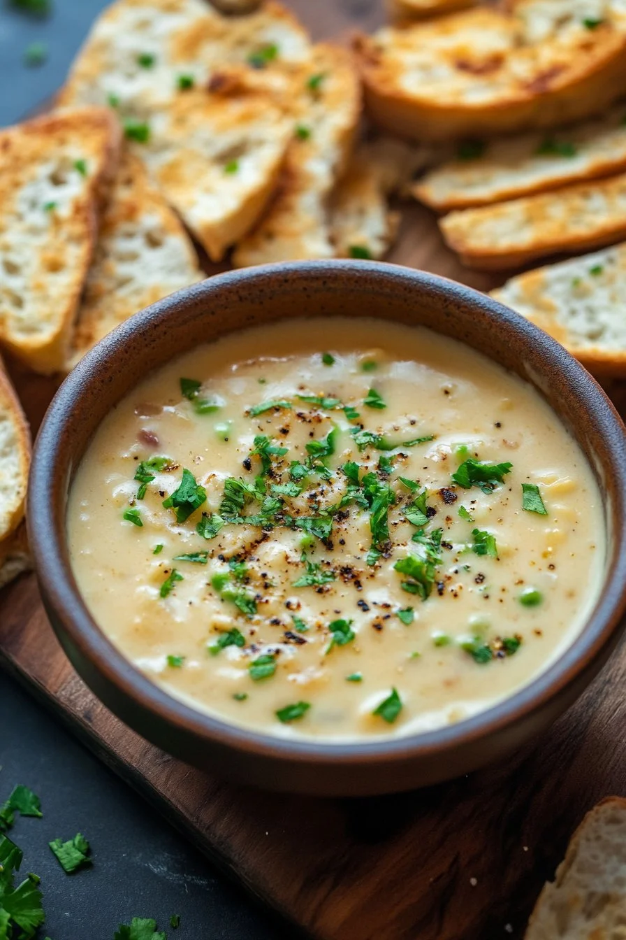 Green Chile Cheddar Queso