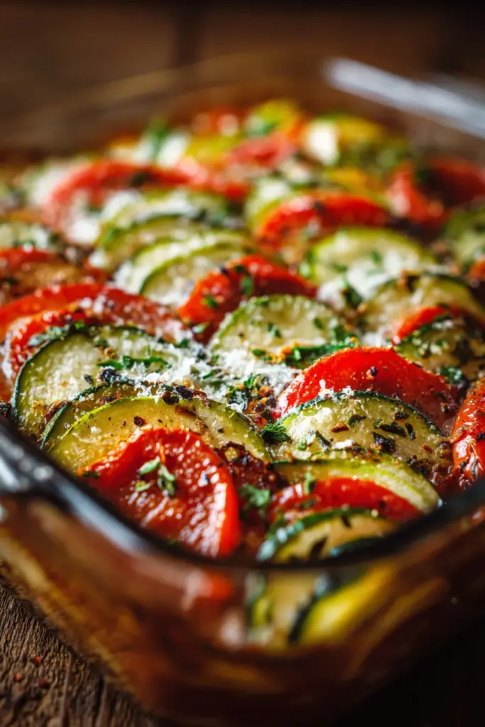 Fresh Zucchini Tomato Layers