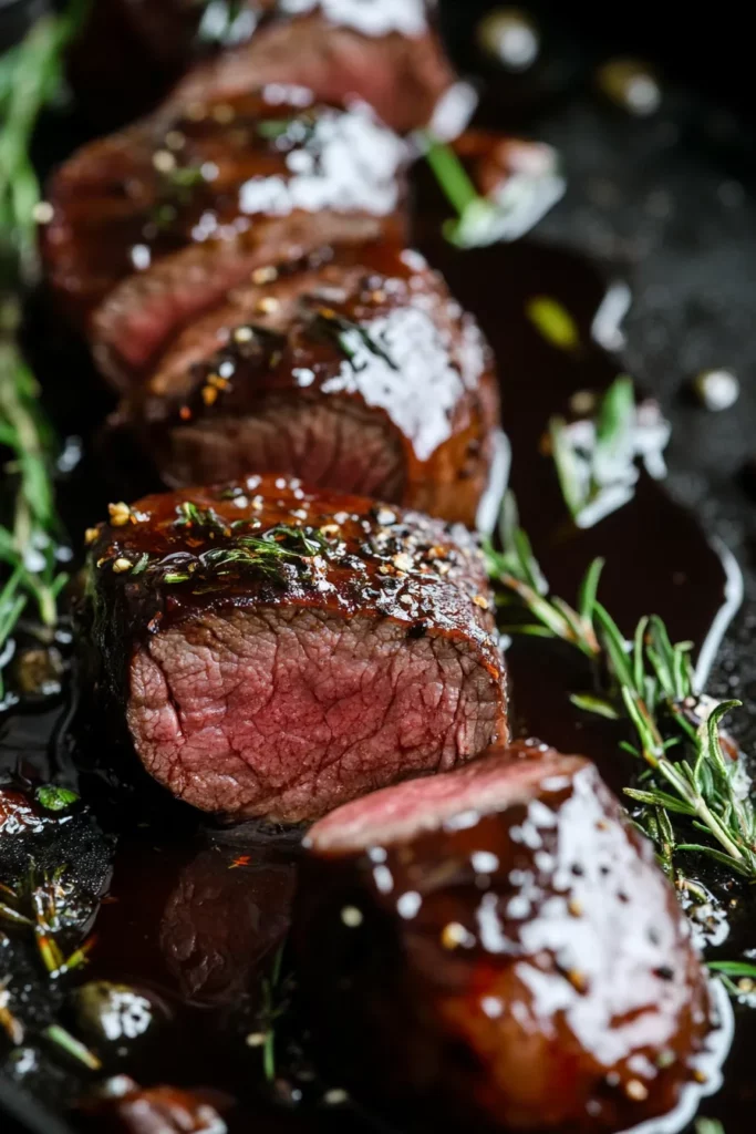 The Complete Guide to Venison Tenderloin and Jerky Recipes 17 Glazed Venison Beauty Shot