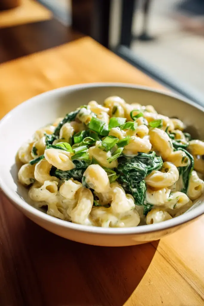 Green-Loaded Mac and Cheese