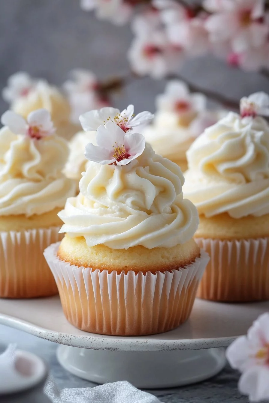 Fluffy Japanese Cotton Cheesecake Cupcakes