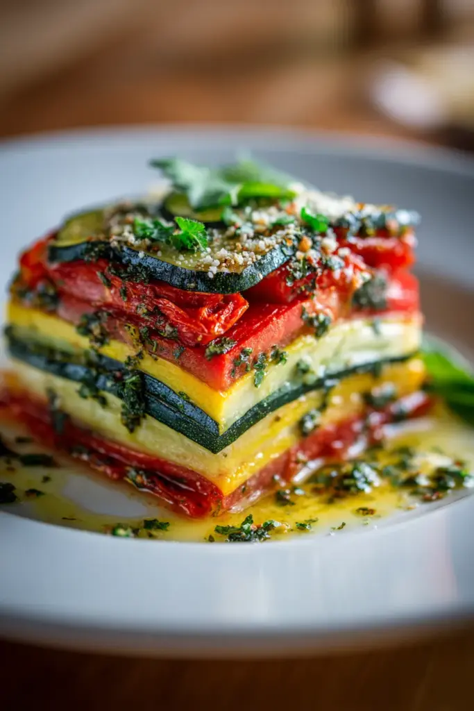 Layered Zucchini Tomato Bake