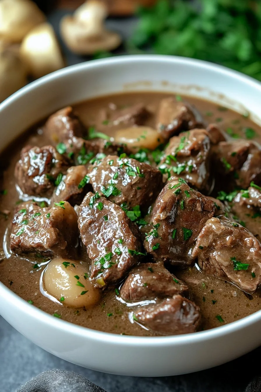 Crock Pot Beef Tips and Gravy