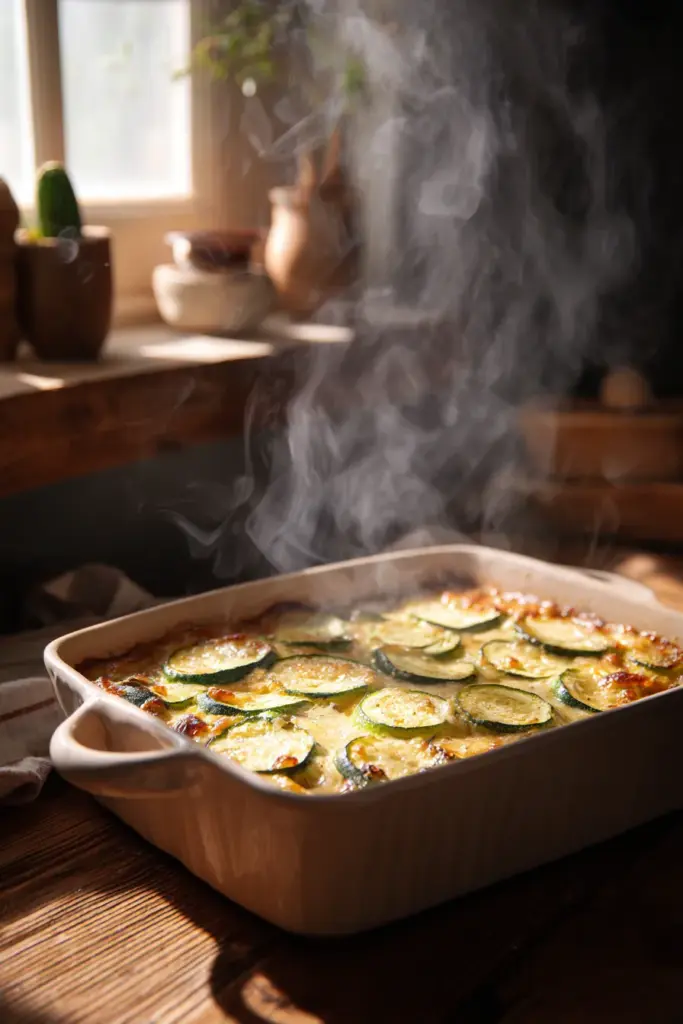 Moisture in Zucchini Casserole