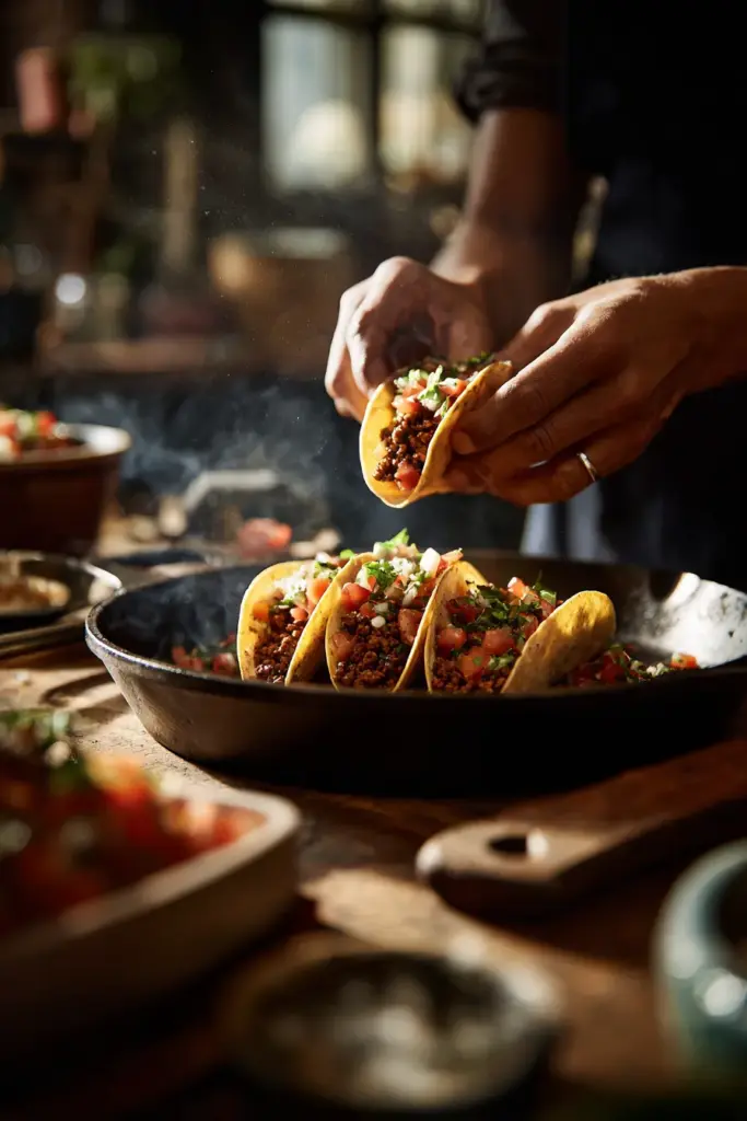 The Complete Guide to Tacos, Wraps, and Handheld Comfort Food 2 Nostalgic Home Taco Moment
