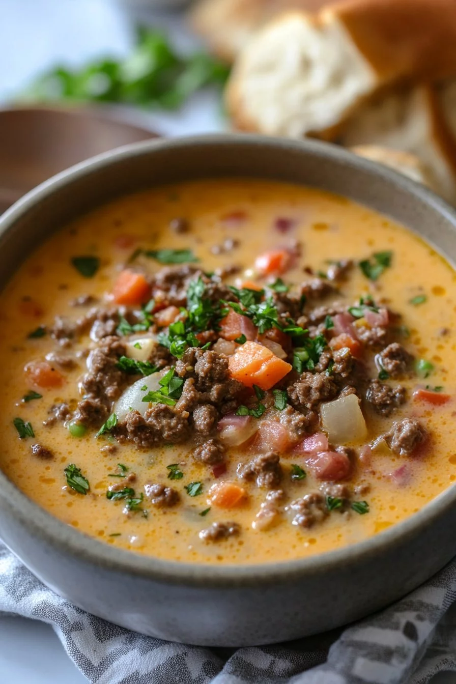 Cheeseburger Soup 10 Cheeseburger Soup