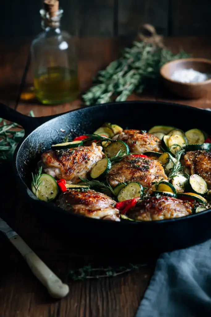 One-Pan Chicken & Zucchini