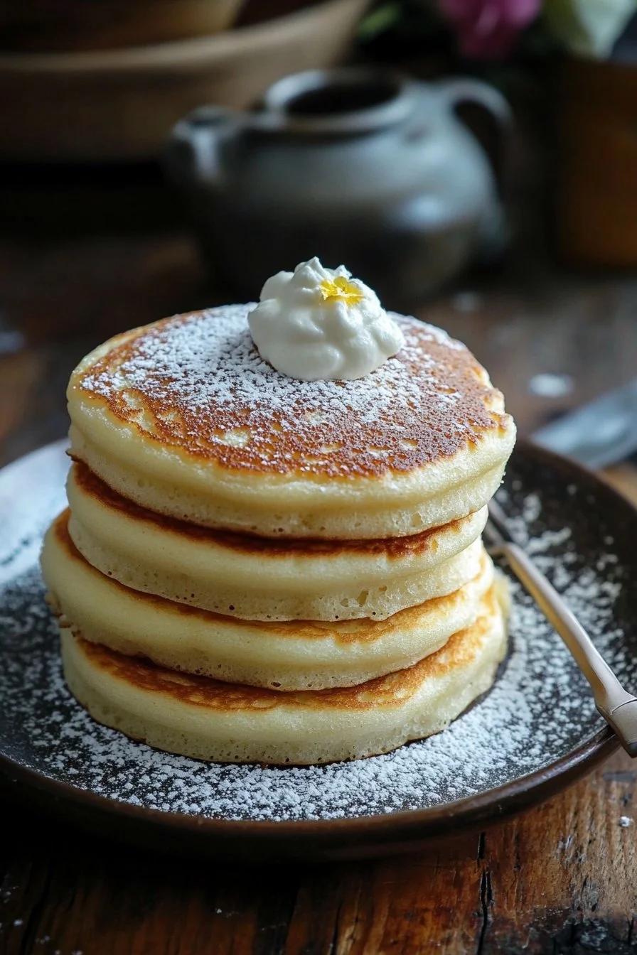 Fluffy Japanese Soufflé Pancakes