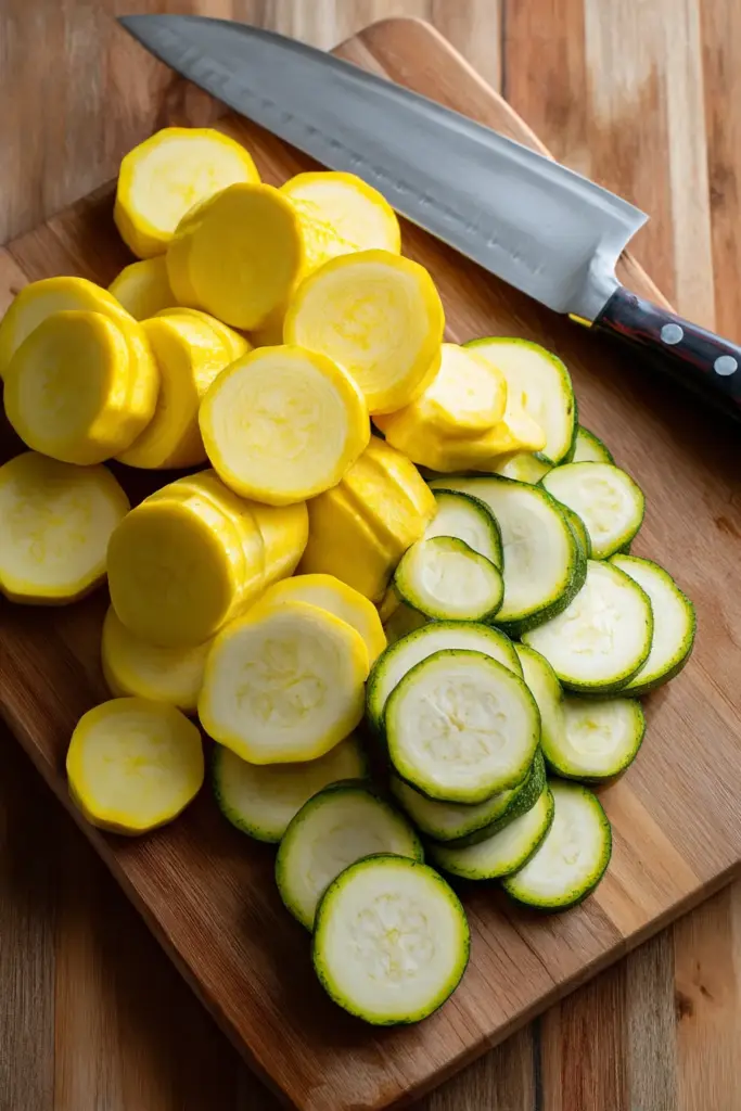 Perfectly Sliced Squash Prep