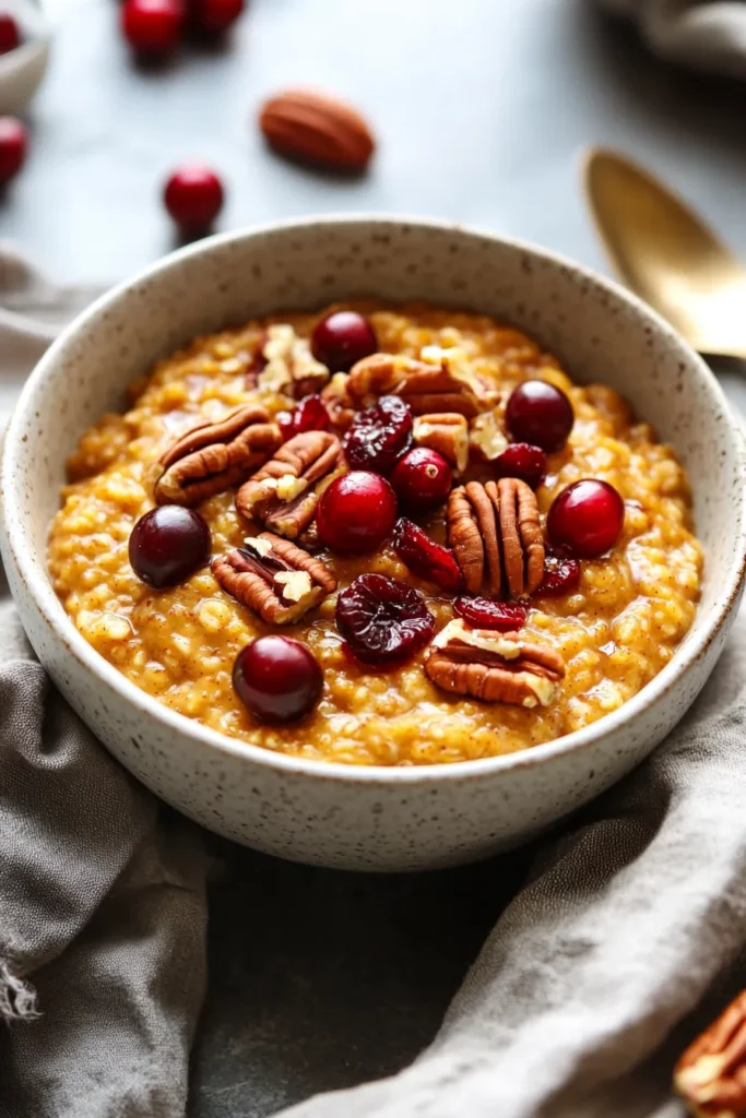 The Ultimate Guide to Pumpkin Recipes: From Sweet to Savory and Everything in Between 21 Pumpkin Oatmeal Bowl