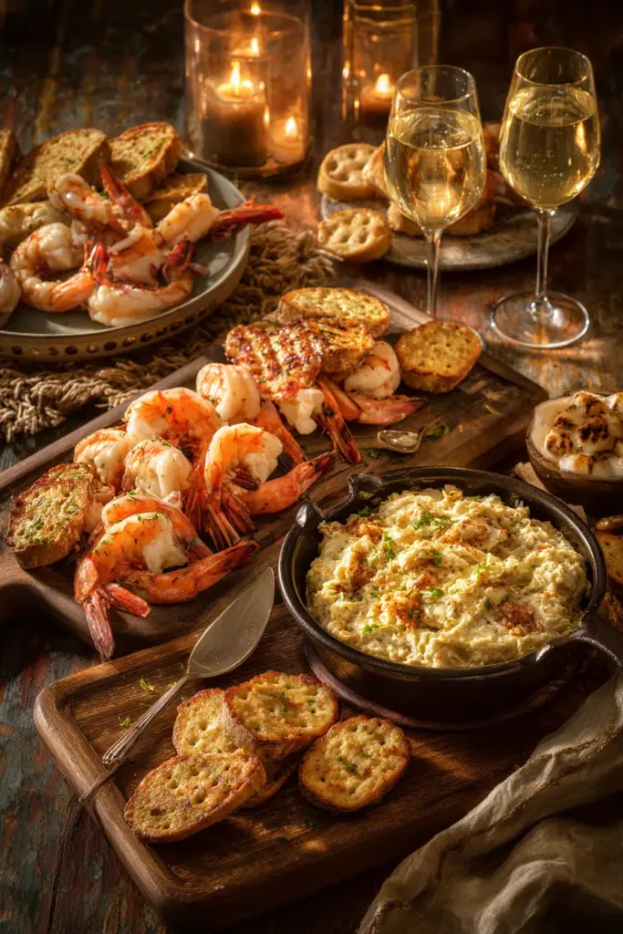Seafood Appetizers Spread