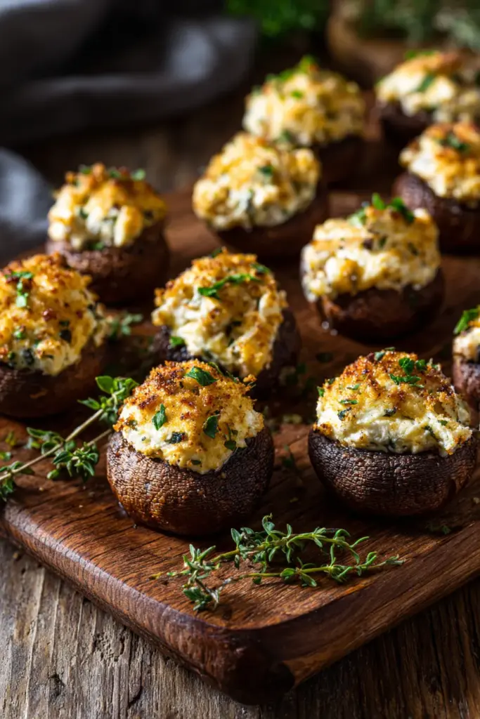 Stuffed Mushrooms & Vegetable Boats