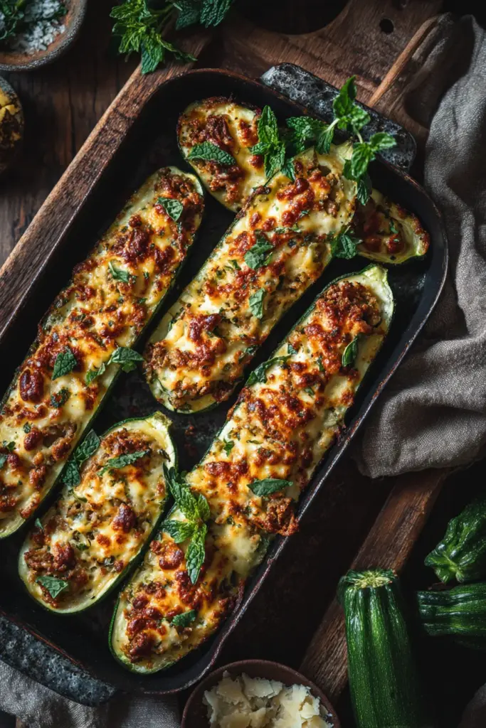 Stuffed Zucchini Boats