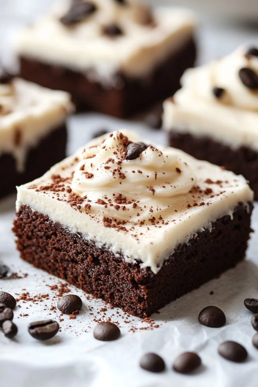 Frosted Coffee Brownies Recipe