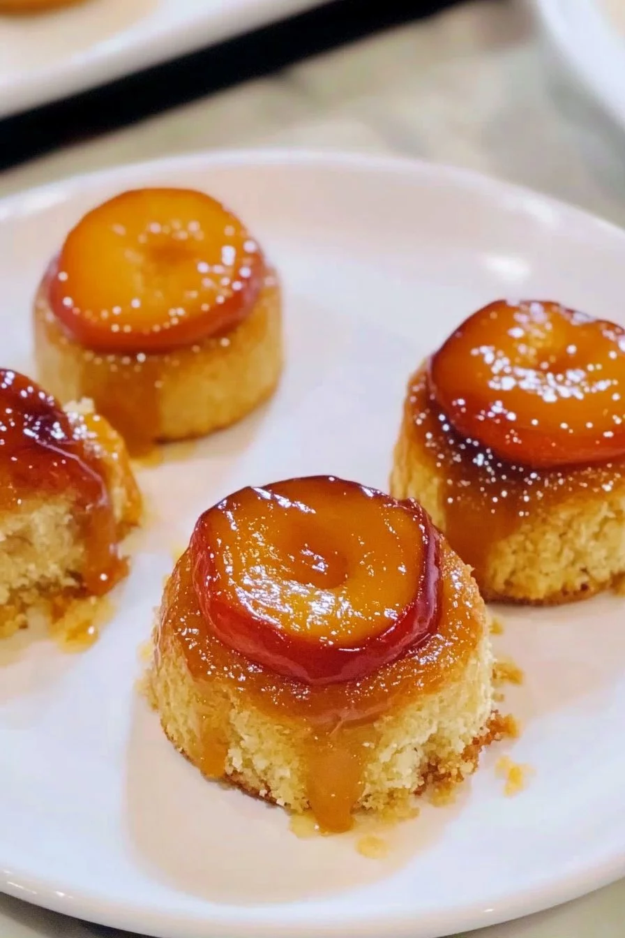 Peach Upside Down Mini Cakes